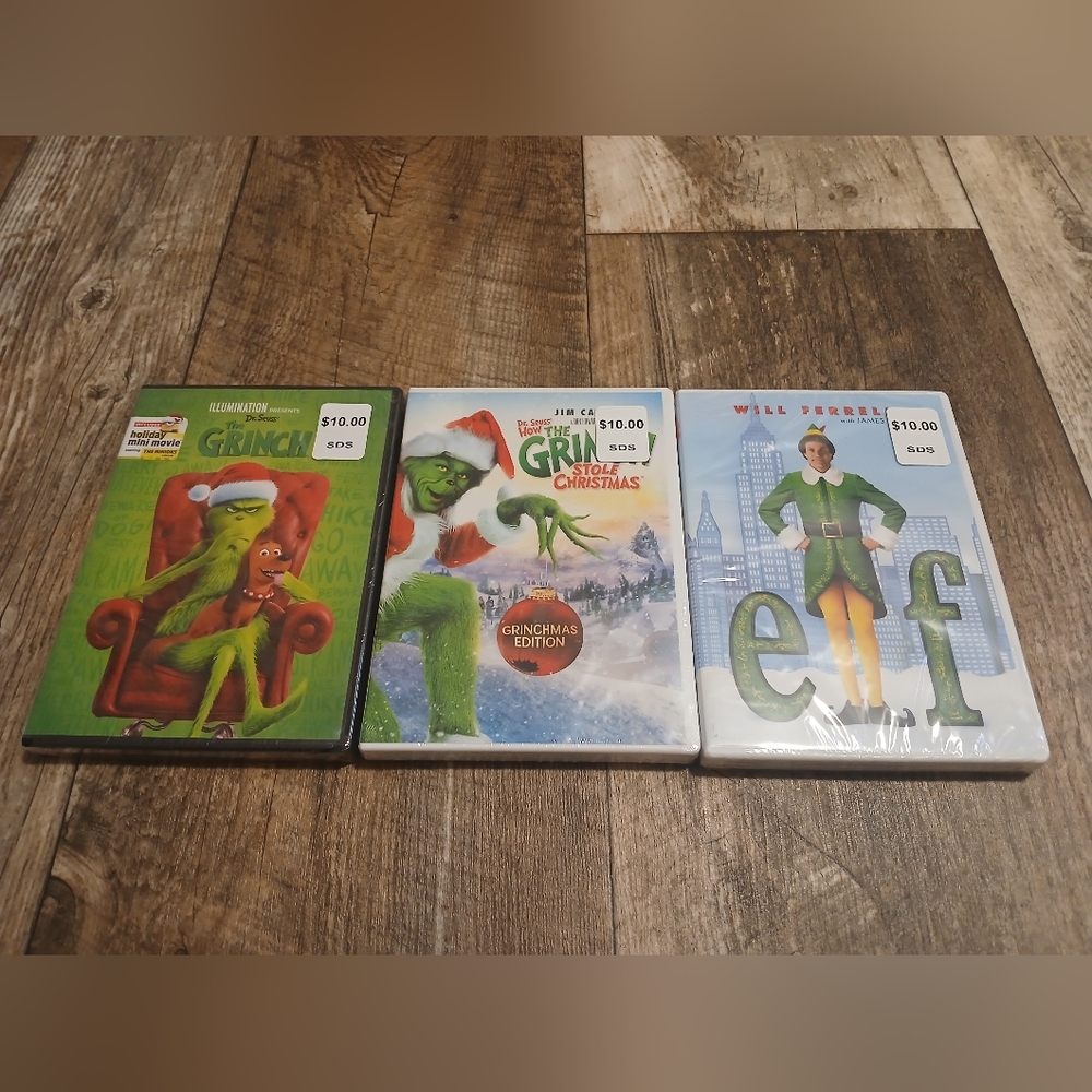 The Grinch & Elf DVD Bundle - Green Holiday Classics